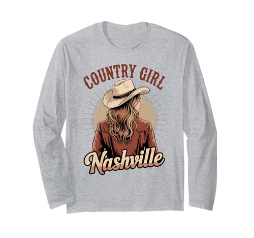 Niedliches Cowgirl Country Music Western Nashville Souvenir Frauen Langarmshirt Niedliches Cowgirl Country Music Western Nashville Souvenir Frauen Langarmshirt von Cute Country Western Music Designs