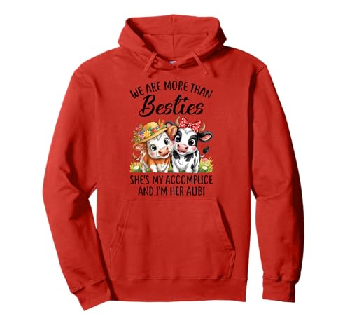 Süße Kuh We Are More Than Besties Lustige Freunde Mädchen Frauen Pullover Hoodie Süße Kuh We Are More Than Besties Lustige Freunde Mädchen Frauen Pullover Hoodie von Cute Cow Besties Team