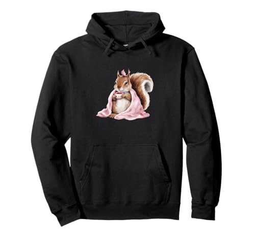 Lustiges T-Shirt mit Eichhörnchen-Motiv, für Kinder und Damen Pullover Hoodie Lustiges T-Shirt mit Eichhörnchen-Motiv, für Kinder und Damen Pullover Hoodie von Cute Cozy Squirrel