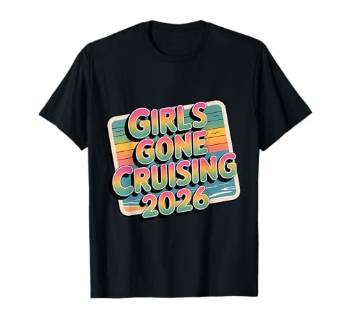 Girls Gone Cruising 2026 Postkarte Kreuzfahrt Urlaub Reise T-Shirt Girls Gone Cruising 2026 Postkarte Kreuzfahrt Urlaub Reise T-Shirt von Cute Cruise Trip Matching Outfit T-Shirt