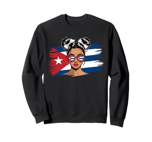 Cubanita Kubanisches Mädchen, Monat des hispanischen Erbes, kubanische Flagge, Damen Sweatshirt Cubanita Kubanisches Mädchen, Monat des hispanischen Erbes, kubanische Flagge, Damen Sweatshirt von Cute Cuban Women Apparel With Cuba Flag For Girls