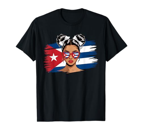 Cubanita Kubanisches Mädchen, Monat des hispanischen Erbes, kubanische Flagge, Damen T-Shirt Cubanita Kubanisches Mädchen, Monat des hispanischen Erbes, kubanische Flagge, Damen T-Shirt von Cute Cuban Women Apparel With Cuba Flag For Girls