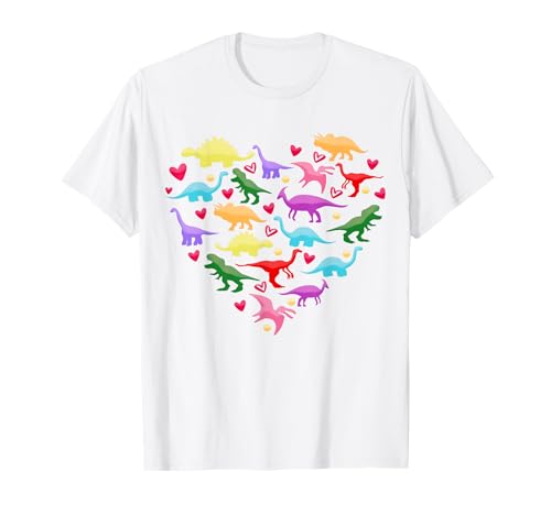 Niedlicher Dinosaurier im Herzen für Damen, Herren, Jungen, Mädchen, Kinder T-Shirt von Cute Dino In Heart Valentine Saurs Heart Men Women