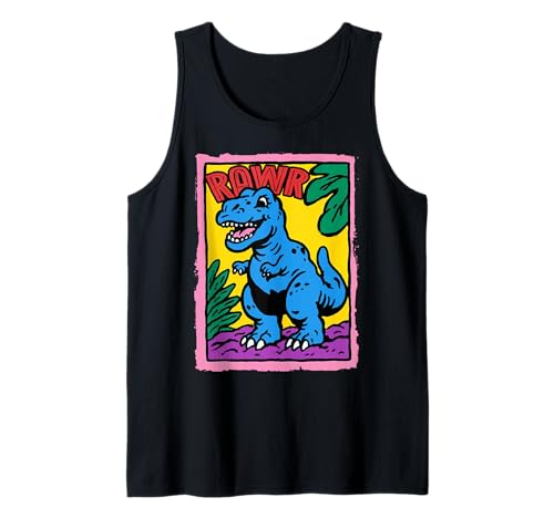 Süßer Dinosaurier T-Rex Rawr lustiges Dino-Geschenk für Kinder Kleinkinder Tank Top von Cute Dino Roar