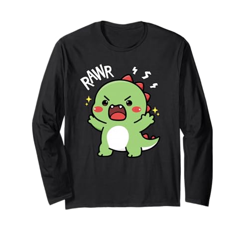 Niedlicher Dinosaurier brüllender Kawaii Dino Rawr Lustige Jungen Teens Kinder Langarmshirt Niedlicher Dinosaurier brüllender Kawaii Dino Rawr Lustige Jungen Teens Kinder Langarmshirt von Cute Dinosaur Roaring Funny Kawaii Dino Rawr Kids