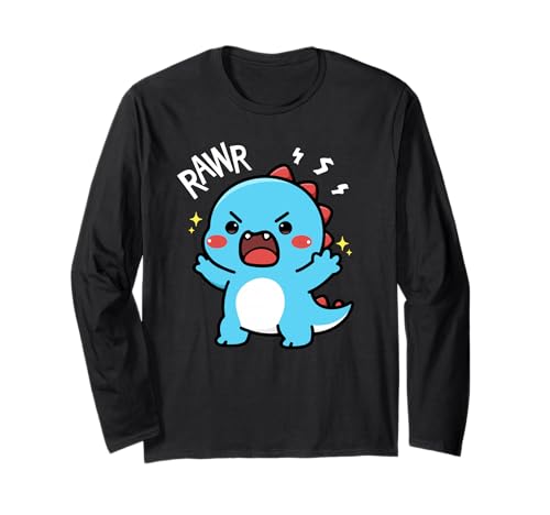 Niedlicher Dinosaurier brüllender Kawaii Dino Rawr Lustige Jungen Teens Kinder Langarmshirt Niedlicher Dinosaurier brüllender Kawaii Dino Rawr Lustige Jungen Teens Kinder Langarmshirt von Cute Dinosaur Roaring Funny Kawaii Dino Rawr Kids