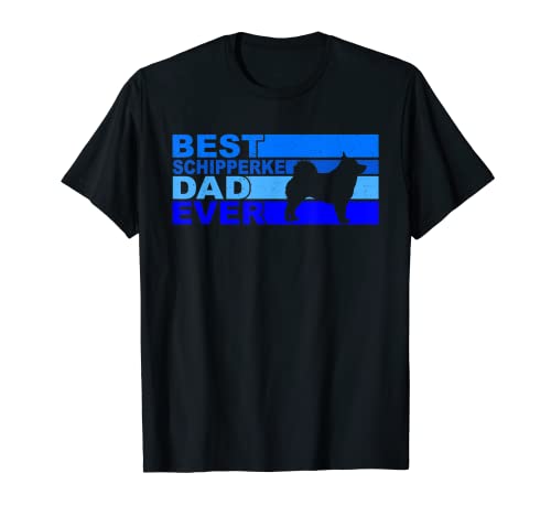 Herren Der beste Schipperke-Vater aller Zeiten Schipperke T-Shirt von Cute Dog Dad dog Lover Saying
