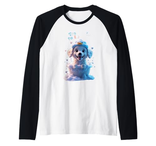 Süßer Hund in der Badewanne, lustiges Unisex-Design für Männer und Frauen Raglan Süßer Hund in der Badewanne, lustiges Unisex-Design für Männer und Frauen Raglan von Cute Dog In The Bath Funny Unisex Design ForTee