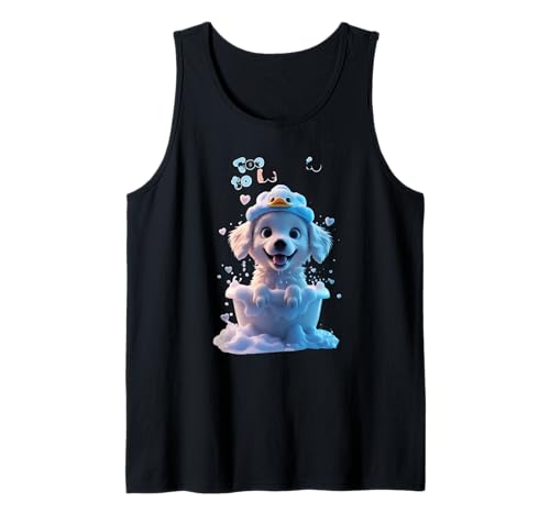 Süßer Hund in der Badewanne, lustiges Unisex-Design für Männer und Frauen Tank Top Süßer Hund in der Badewanne, lustiges Unisex-Design für Männer und Frauen Tank Top von Cute Dog In The Bath Funny Unisex Design ForTee