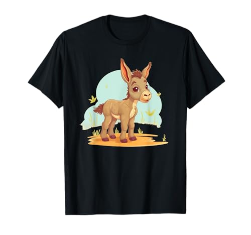 Niedlicher junger Esel-Fohlen für Kinder und Esel T-Shirt von Cute Donkey Foal