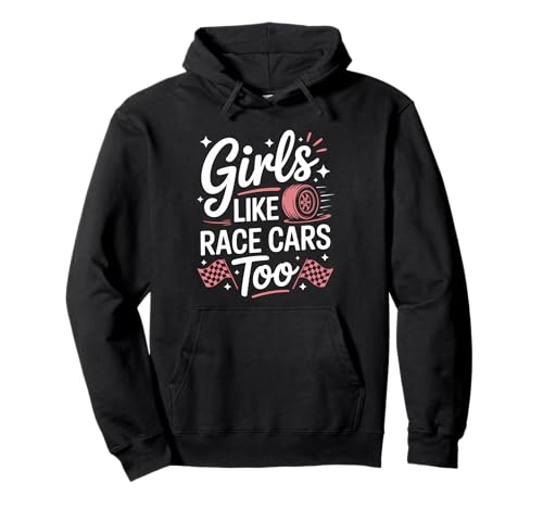Drag-Racing-Mädchen mögen Rennwagen, zu lustige Rennwagen Pullover Hoodie von Cute Drag Racing Girl Funny Racing Car Design