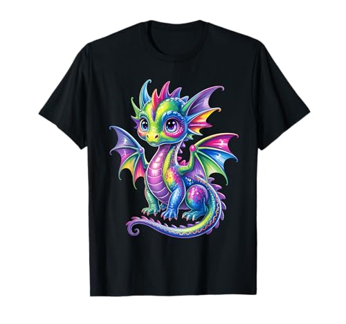 Bunter Drache Baby Niedlich Hübsch Geburtstag Drachenliebhaber Kinder T-Shirt Bunter Drache Baby Niedlich Hübsch Geburtstag Drachenliebhaber Kinder T-Shirt von Cute Dragon Baby Clothes For Kids And Girls Boys
