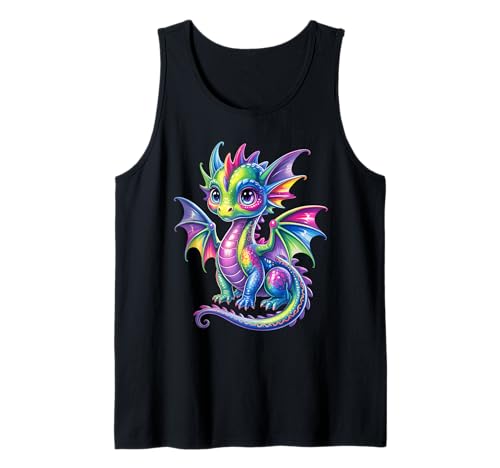 Bunter Drache Baby Niedlich Hübsch Geburtstag Drachenliebhaber Kinder Tank Top Bunter Drache Baby Niedlich Hübsch Geburtstag Drachenliebhaber Kinder Tank Top von Cute Dragon Baby Clothes For Kids And Girls Boys