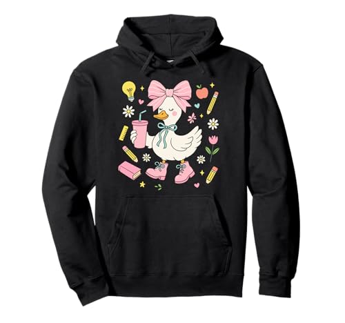 Adrette Gans Outfit Zurück zur Schule niedlich ästhetischer Stil Mädchen Pullover Hoodie Adrette Gans Outfit Zurück zur Schule niedlich ästhetischer Stil Mädchen Pullover Hoodie von Cute Duck School Graphic for Girls and Teachers