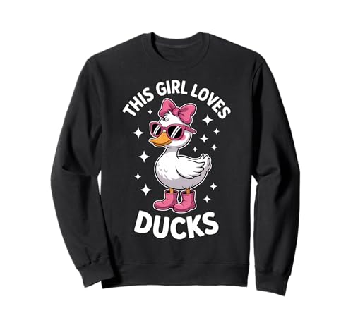 Enten Mädchen Lustige Ente Sweatshirt von Cute Ducks Funny Ducks Girl Design