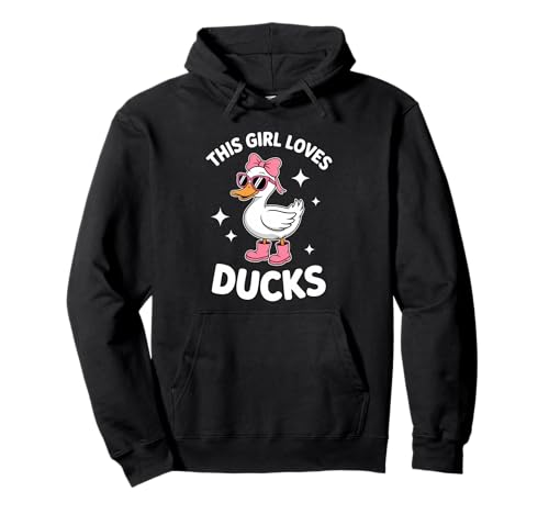 Enten Mädchen Lustige Ente Pullover Hoodie von Cute Ducks Funny Ducks Girl Designs