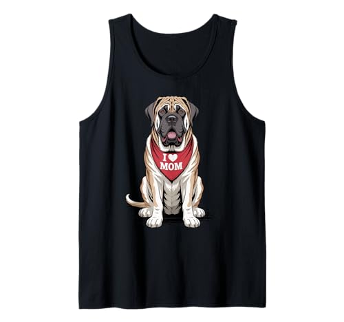 Ich Liebe Mama English Mastiff Lover Dog Muttertag Tank Top von Cute English Mastiff Mom Dog Lover