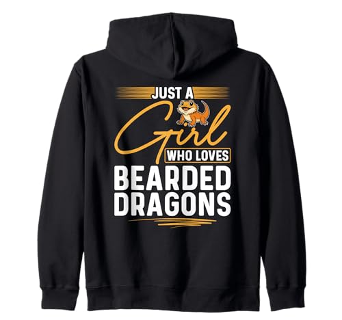 Nur EIN Mädchen, das Reptilien, Echsenbärtige Drachen liebt Kapuzenjacke Nur EIN Mädchen, das Reptilien, Echsenbärtige Drachen liebt Kapuzenjacke von Cute Exotic Bearded Dragon Reptile Owner Gifts