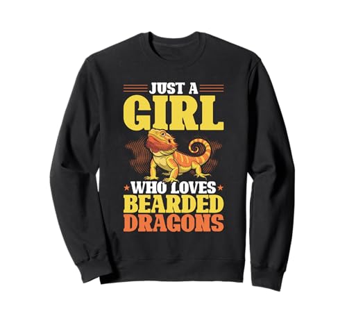 Nur EIN Mädchen, das Reptilien, Echsenbärtige Drachen liebt Sweatshirt Nur EIN Mädchen, das Reptilien, Echsenbärtige Drachen liebt Sweatshirt von Cute Exotic Bearded Dragon Reptile Owner Gifts