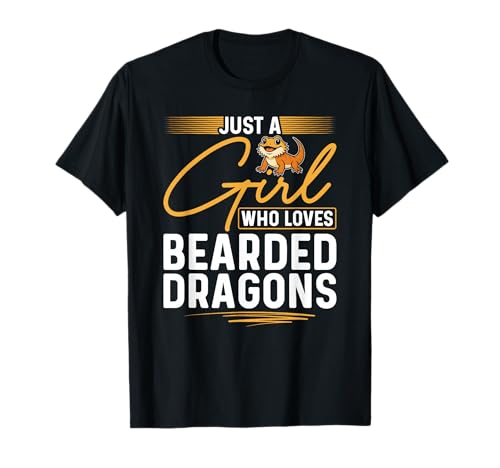 Nur EIN Mädchen, das Reptilien, Echsenbärtige Drachen liebt T-Shirt Nur EIN Mädchen, das Reptilien, Echsenbärtige Drachen liebt T-Shirt von Cute Exotic Bearded Dragon Reptile Owner Gifts