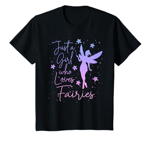 Just a Girl Who Loves Feen Süße Feenstaub-Zaubergrafik T-Shirt Just a Girl Who Loves Feen Süße Feenstaub-Zaubergrafik T-Shirt von Cute Fairy Lover Outfit Gifts Toddler Girl