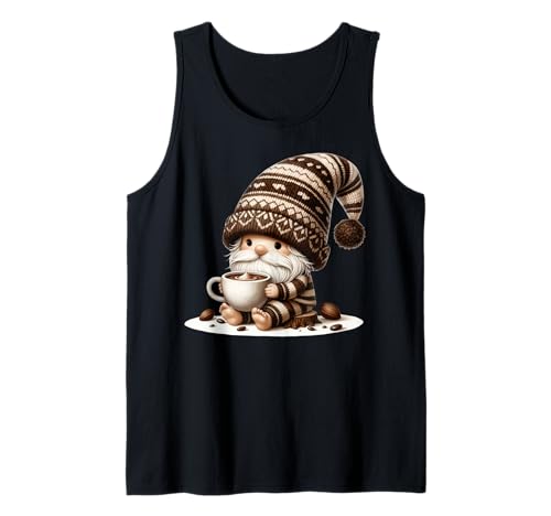 Autumn GNOME for Fall Women Men and Kids Who Loves Hot Cocoa Tank Top von Cute Fall Gnomes Hot Cocoa Gifts For Winter Season