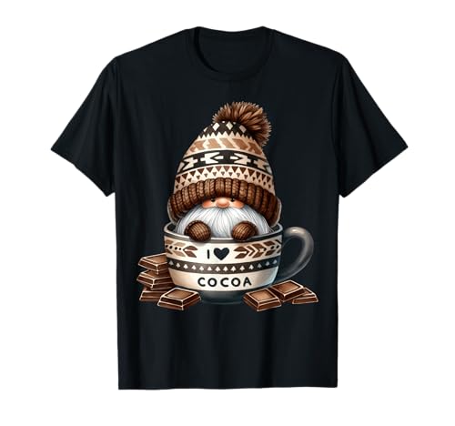Unique Winter Must Haves for Women with Hot Cocoa GNOME T-Shirt von Cute Fall Gnomes Hot Cocoa Gifts For Winter Season