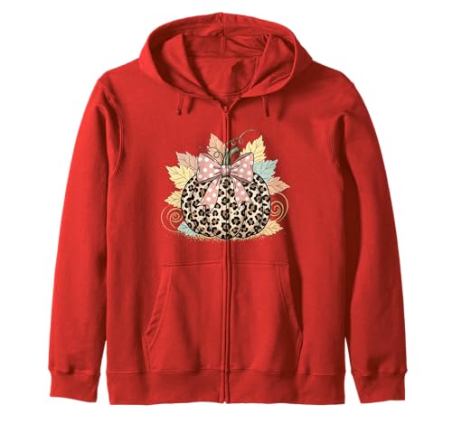 Süßes Halloween Herbst Kürbis Shirt Frauen Leopard Kürbis Kapuzenjacke Süßes Halloween Herbst Kürbis Shirt Frauen Leopard Kürbis Kapuzenjacke von Cute Fall Peace Love Design Women Men Girls Kids