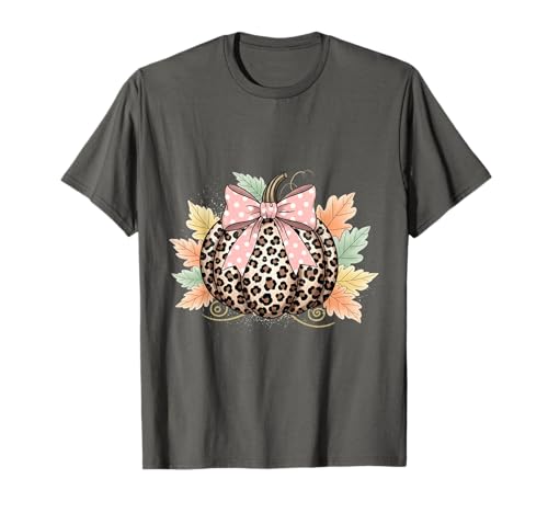 Süßes Halloween Herbst Kürbis Shirt Frauen Leopard Kürbis T-Shirt Süßes Halloween Herbst Kürbis Shirt Frauen Leopard Kürbis T-Shirt von Cute Fall Peace Love Design Women Men Girls Kids