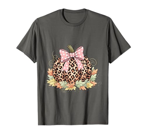 Süßes Halloween Herbst Kürbis Shirt Frauen Leopard Kürbis T-Shirt Süßes Halloween Herbst Kürbis Shirt Frauen Leopard Kürbis T-Shirt von Cute Fall Peace Love Design Women Men Girls Kids