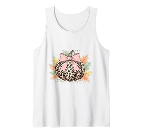Süßes Halloween Herbst Kürbis Shirt Frauen Leopard Kürbis Tank Top Süßes Halloween Herbst Kürbis Shirt Frauen Leopard Kürbis Tank Top von Cute Fall Peace Love Design Women Men Girls Kids