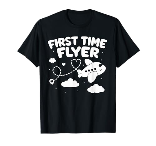 Flyer zum ersten Mal, niedliches Flugzeug, Reisen, Mädchen, Jungen, Kinder T-Shirt von Cute First Time Flyer Vacation Tee For Kids