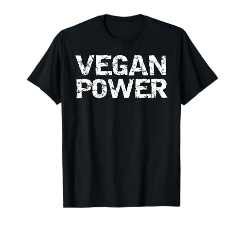 Veganes Workout-Geschenk für Männer Lustig Distressed Vegan Power T-Shirt Veganes Workout-Geschenk für Männer Lustig Distressed Vegan Power T-Shirt von Cute Fitness Workout Design Studio