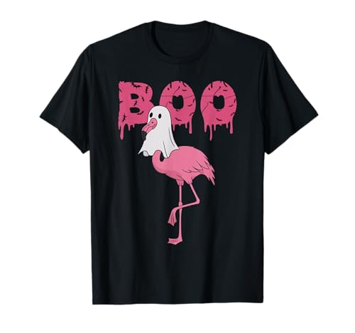 Boo Flamingo Ghost Fun Halloween Tier Vogel Männer Frauen T-Shirt Boo Flamingo Ghost Fun Halloween Tier Vogel Männer Frauen T-Shirt von Cute Flamingo Halloween Co.