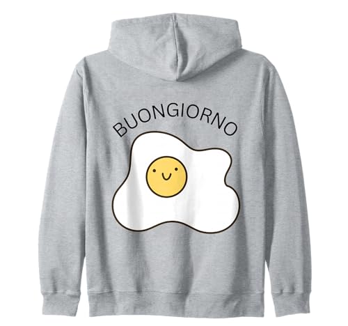 Buongiorno Spiegelei Sleep Good Morning auf Italian Women Kid Kapuzenjacke von Cute Fried Egg saying Buongiorno Italian Girls