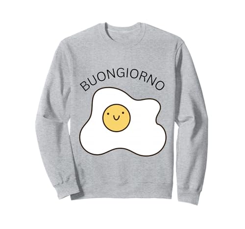 Buongiorno Spiegelei Sleep Good Morning auf Italian Women Kid Sweatshirt von Cute Fried Egg saying Buongiorno Italian Girls
