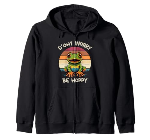 Niedlicher Frosch Don't Worry Be Hoppy für Kinder Kapuzenjacke Niedlicher Frosch Don't Worry Be Hoppy für Kinder Kapuzenjacke von Cute Frog Design For Kids Don't Worry Be Hoppy