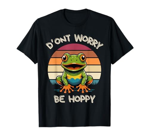 Niedlicher Frosch Don't Worry Be Hoppy für Kinder T-Shirt Niedlicher Frosch Don't Worry Be Hoppy für Kinder T-Shirt von Cute Frog Design For Kids Don't Worry Be Hoppy