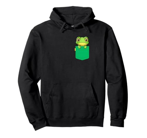 Entzückender Taschenfrosch für Kinder Pullover Hoodie Entzückender Taschenfrosch für Kinder Pullover Hoodie von Cute Frog Pocket Kids Cartoon Animal