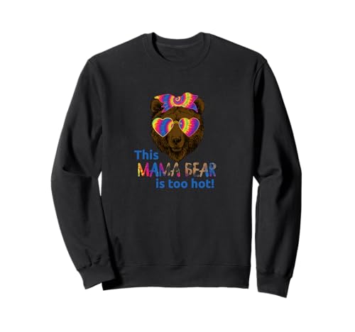 Lustiger Regenbogen Mama Bär zum Muttertag Sweatshirt von Cute Fun and Funny Mother's Day
