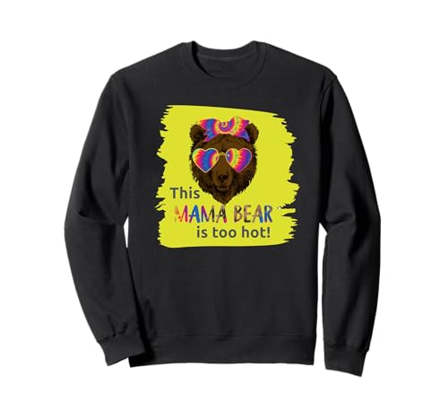 Lustiger Regenbogen Mama Bär zum Muttertag Sweatshirt von Cute Fun and Funny Mother's Day