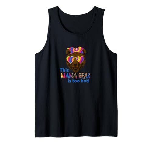 Lustiger Regenbogen Mama Bär zum Muttertag Tank Top von Cute Fun and Funny Mother's Day