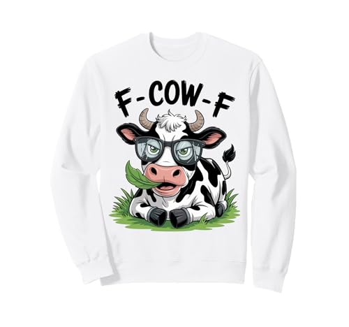 Lustige, Coole Kuh mit Brille, Cartoon-Tier für Männer, Frauen, Kinder Sweatshirt Lustige, Coole Kuh mit Brille, Cartoon-Tier für Männer, Frauen, Kinder Sweatshirt von Cute Funny Farm Animal Cow Humor Gifts