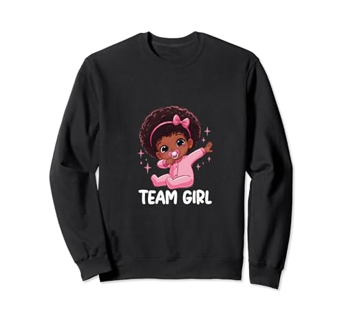 Lustiges Team Girl Baby Ankündigung Geschlecht Enthüllung Party Mädchen Sweatshirt von Cute Gender Reveal Family Party Team Girl Black