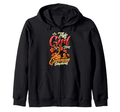 Dieses Mädchen liebt Schäferhunde Hundemädchen Schäferhund Kapuzenjacke Dieses Mädchen liebt Schäferhunde Hundemädchen Schäferhund Kapuzenjacke von Cute German Shepherd Designs for Girls & Women