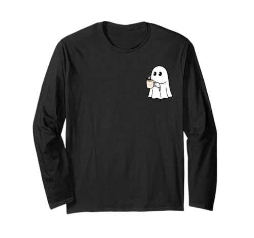 Lustiges Halloween-Kostüm von Ghost Coffee Lover für Damen und Herren Langarmshirt Lustiges Halloween-Kostüm von Ghost Coffee Lover für Damen und Herren Langarmshirt von Cute Ghost Coffee Lover Halloween Funny Men Women