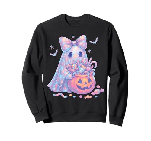 Geist Kokett Rosa Schleife Kawaii Pastell Mädchen Süßigkeite Sweatshirt von Cute Ghost Coquette Bow Pastel Sweet Spooky Kawaii