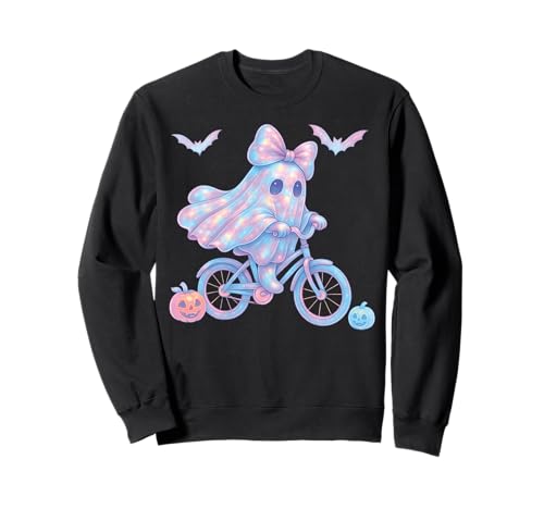 Süß Geist Kokett Rosa Schleife Kawaii Pastell Mädchen 90er Sweatshirt von Cute Ghost Coquette Bow Pastel Sweet Spooky Kawaii