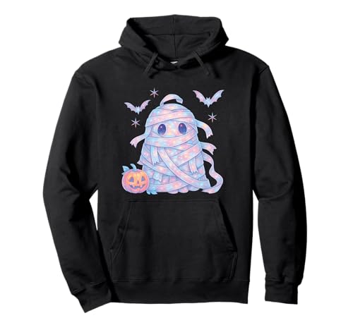 Süßes Geister-Mumienkostüm Kawaii Pastell Mädchen 90er Pullover Hoodie von Cute Ghost Coquette Bow Pastel Sweet Spooky Kawaii