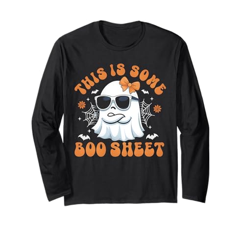 This is Some Boo Sheet Damen Cute Ghost Halloween Langarmshirt This is Some Boo Sheet Damen Cute Ghost Halloween Langarmshirt von Cute Ghost Halloween This Is Some Boo Sheet St